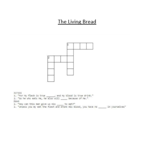 The Living Bread - Crossword